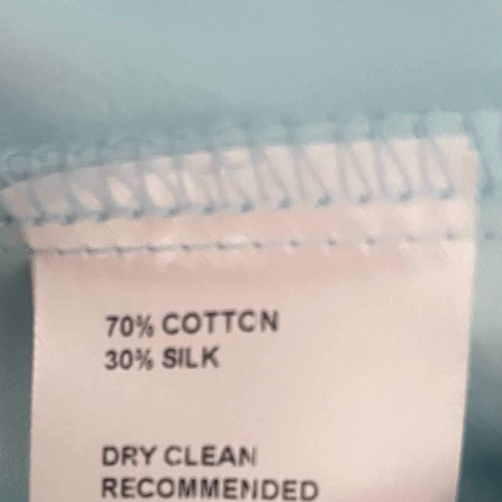 Cynthia Rowley front button satin like, long sleeve blouse. - Picture 5 of 7